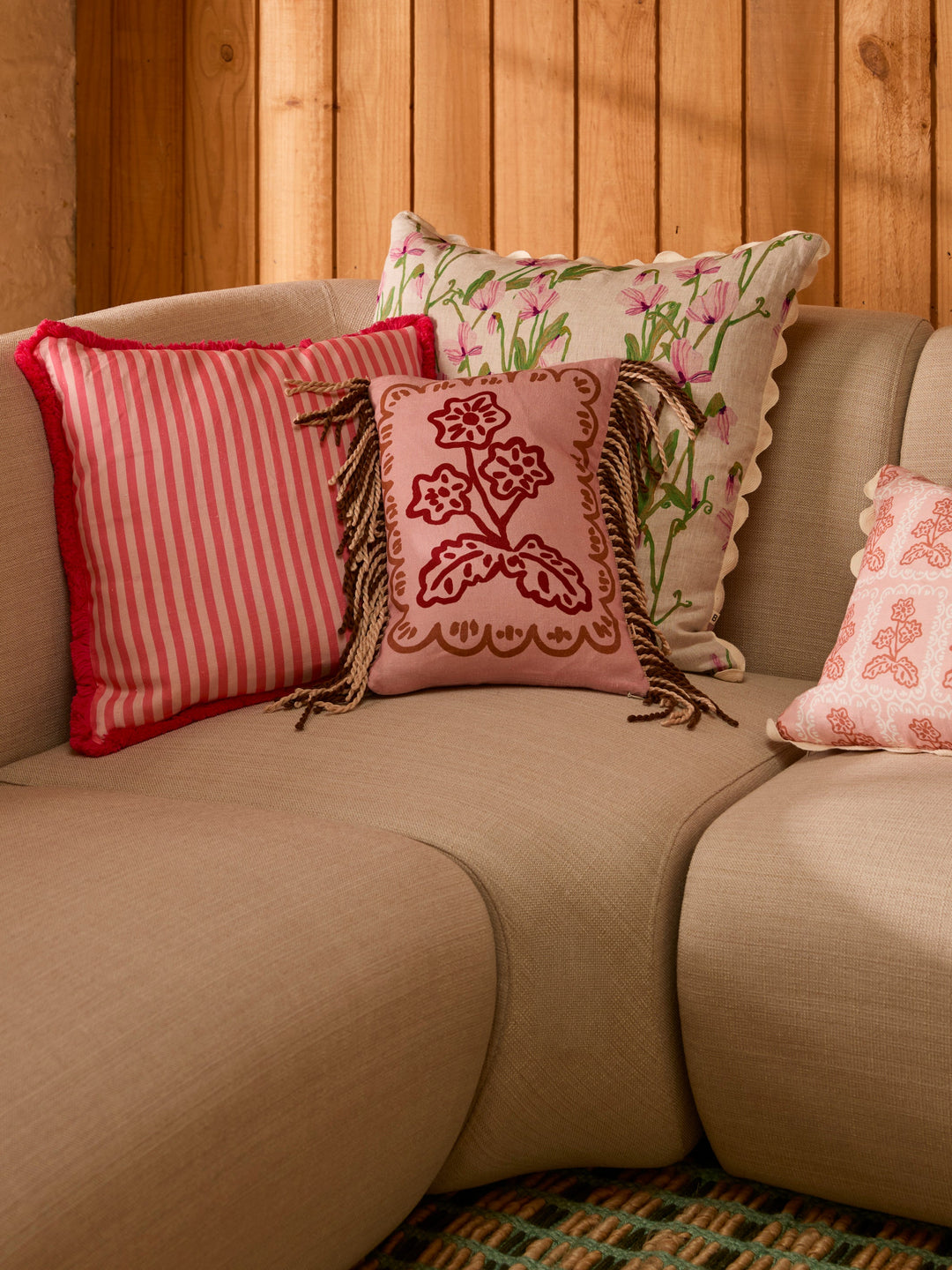 Bonnie & Neil Martine Mini Buff Cushion 30x40cm
