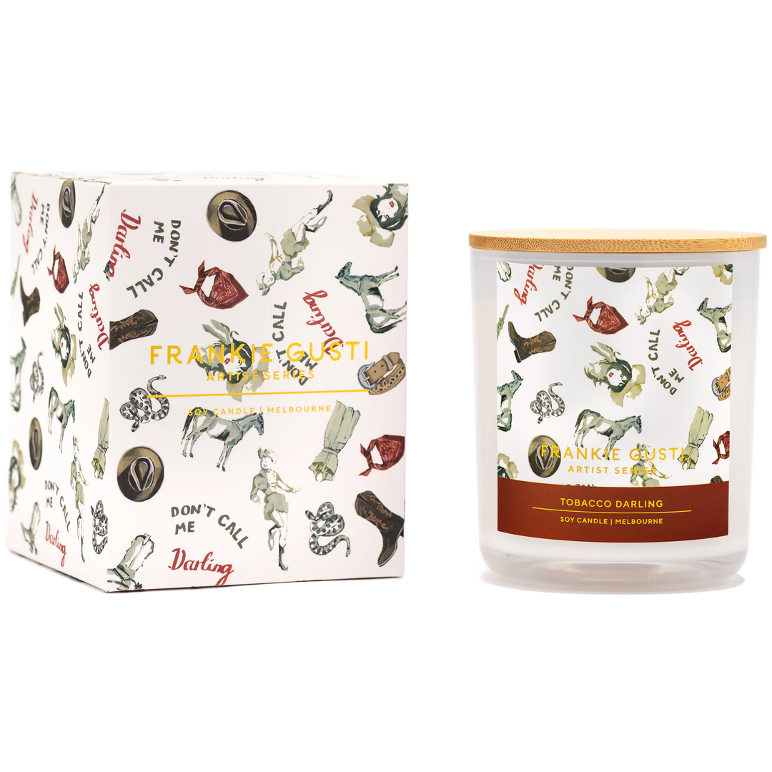 Frankie Gusti Artist Series Candle - Tobacco Darling