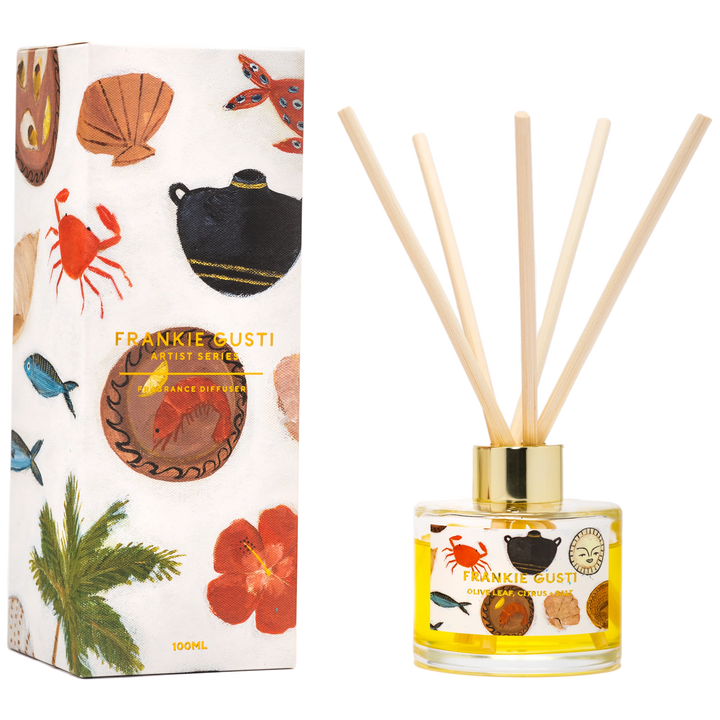 Frankie Gusti Artist Series Diffuser - Olive Leaf, Citrus + Salt