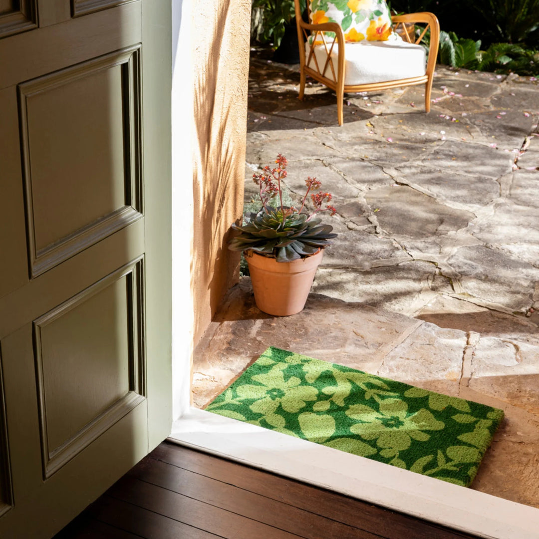 Bonnie & Neil Mallow Green Door Mat