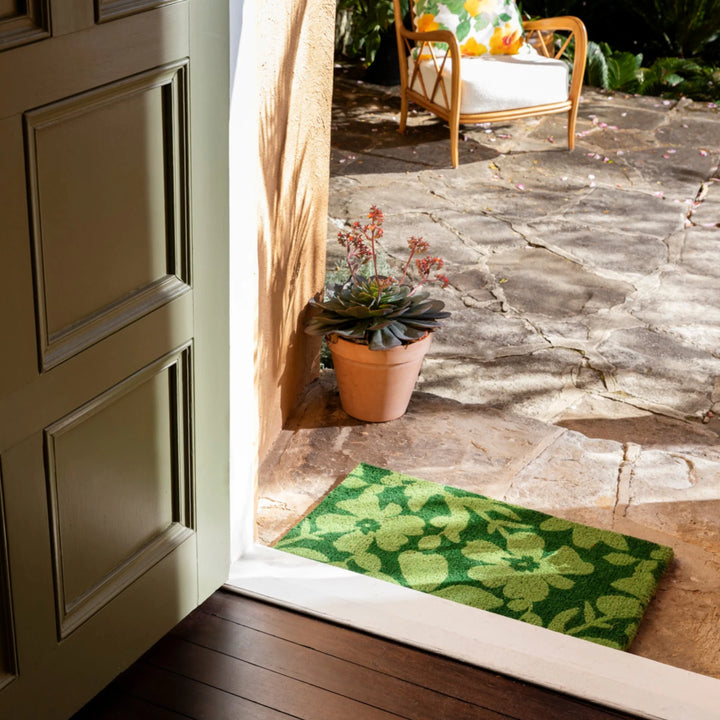 Bonnie & Neil Mallow Green Door Mat