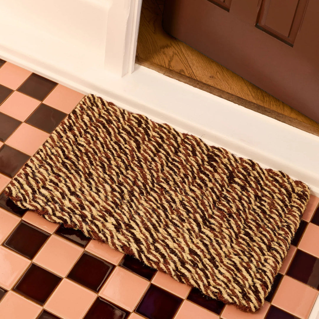 Bonnie & Neil Woven Brown Door Mat