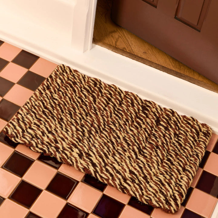 Bonnie & Neil Woven Brown Door Mat