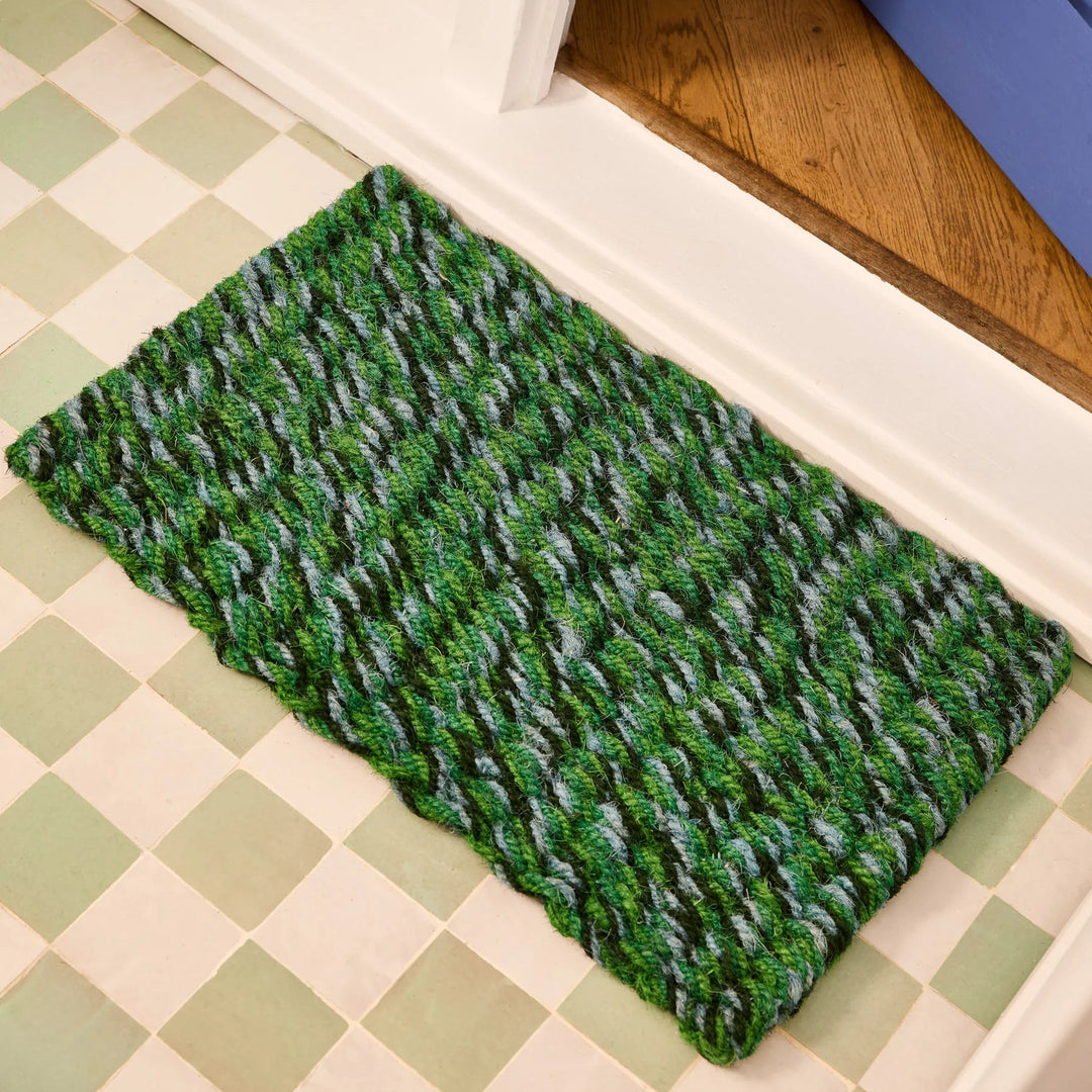 Bonnie & Neil Woven Emerald Door Mat