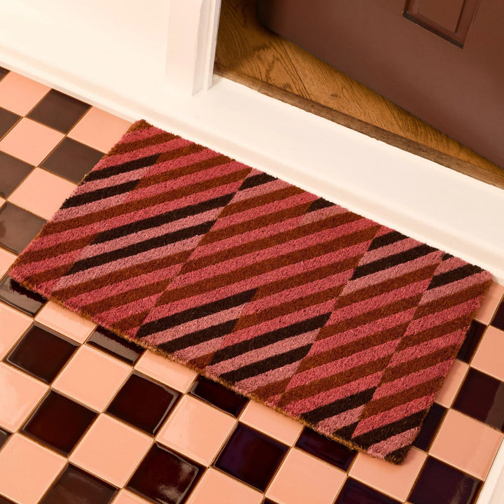 Bonnie & Neil Patchwork Pink Door Mat