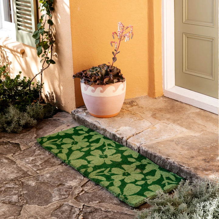 Bonnie & Neil Mallow Green Long Door Mat