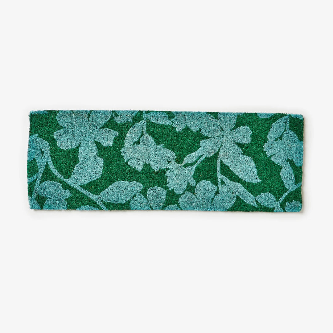 Bonnie & Neil Mallow Blue Green Door Mat Long