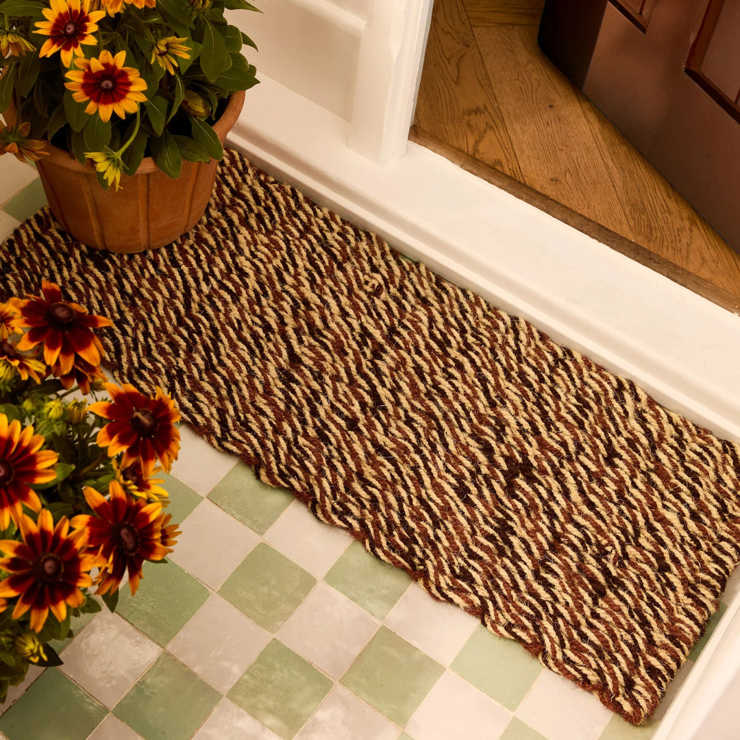 Bonnie & Neil Woven Brown Long Door Mat