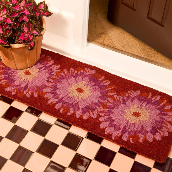 Bonnie & Neil Dahlia Pink Long Door Mat