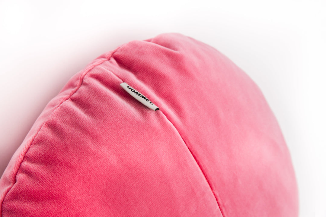 Hommey Junior Velvet Round Cushion - Bubblegum