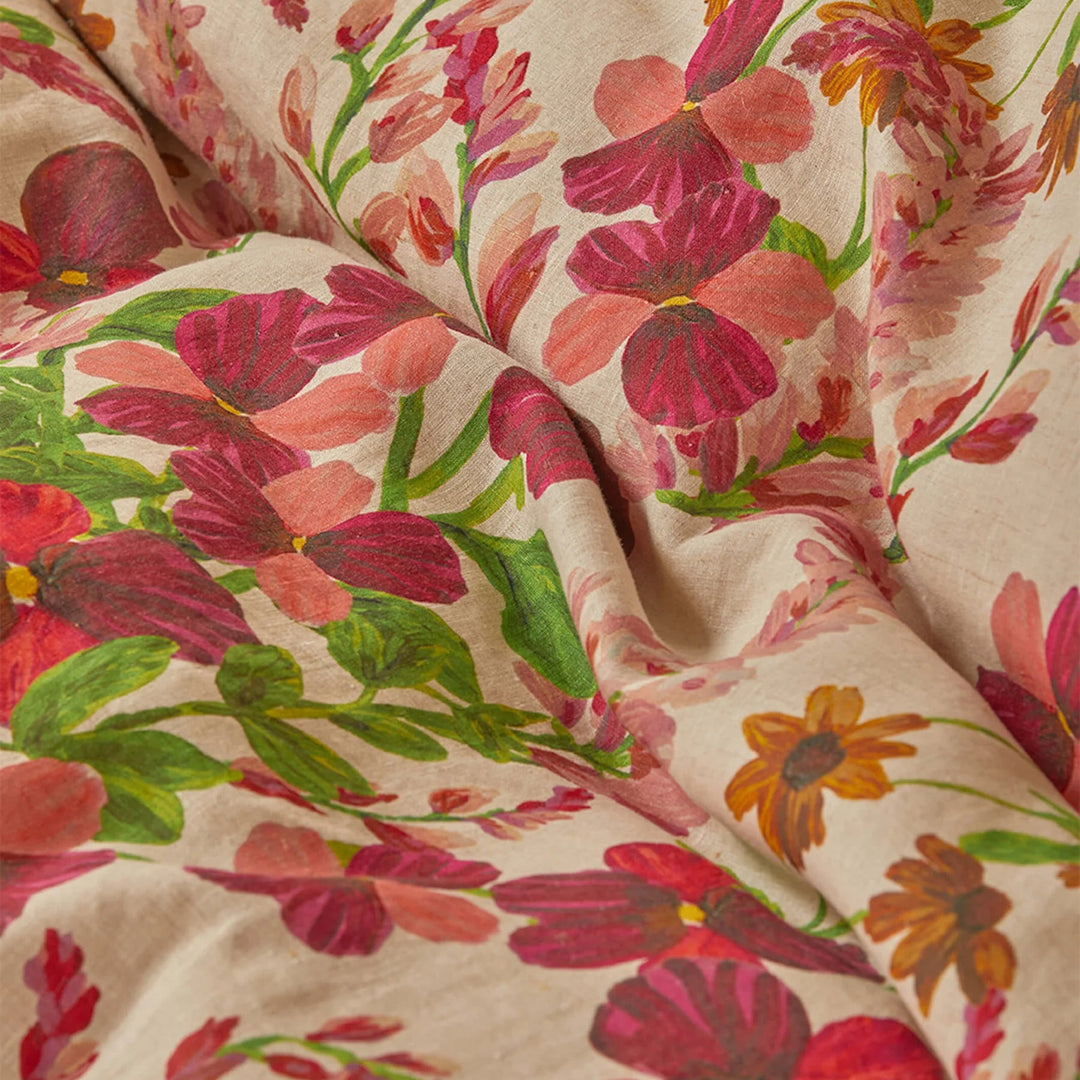 Bonnie & Neil Lupin Multi Linen Quilt Cover