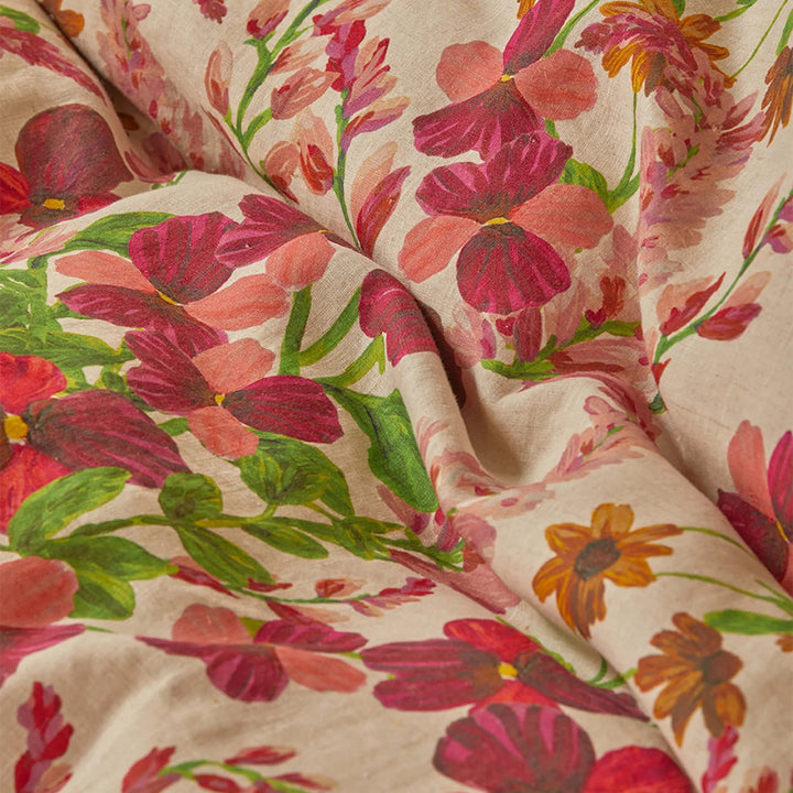 Bonnie & Neil Lupin Multi Linen Quilt Cover