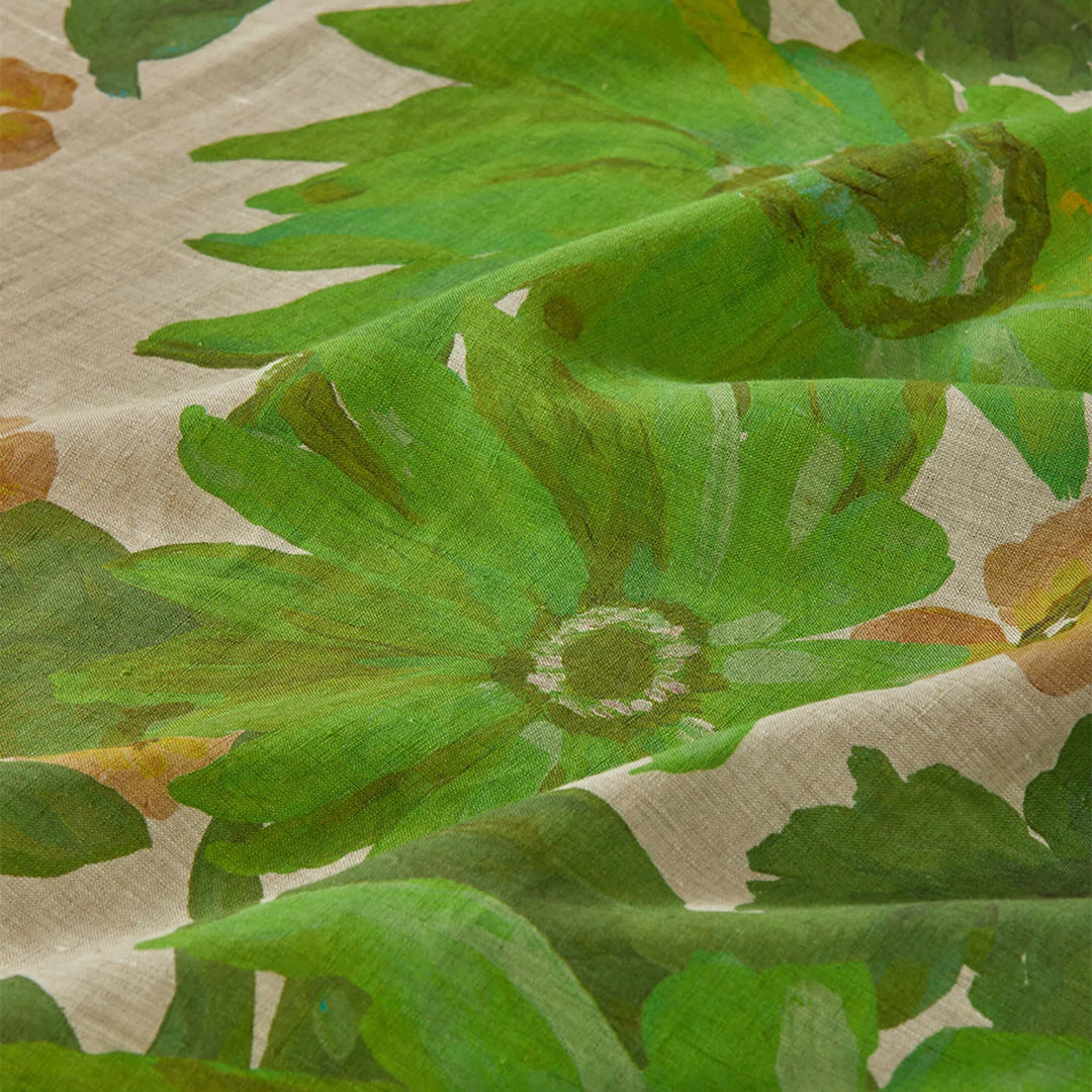 Bonnie & Neil Marigold Leaf Linen Quilt Cover