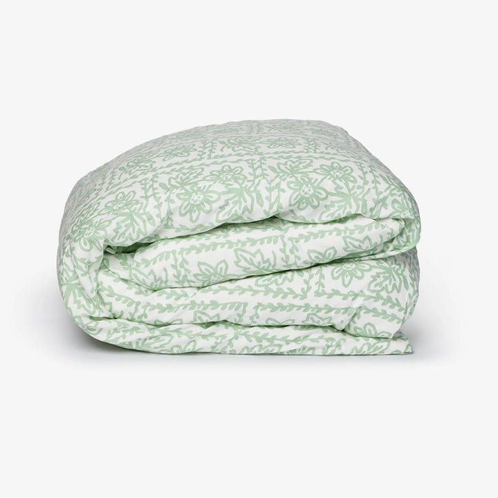 Bonnie & Neil Daisy Sage Linen Quilt Cover