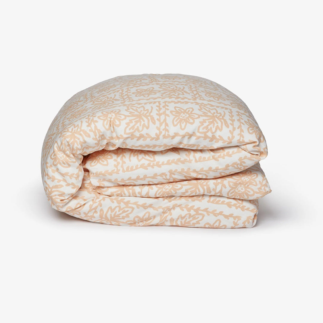 Bonnie & Neil Daisy Buff Linen Quilt Cover