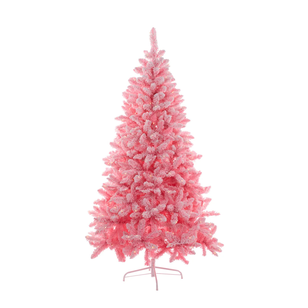 Frosted Pink Pine Tree