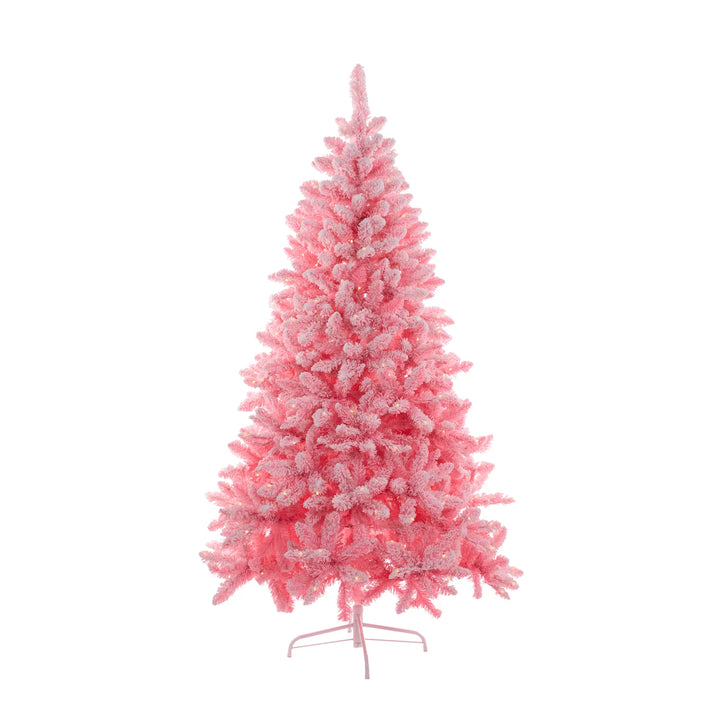 Frosted Pink Pine Tree