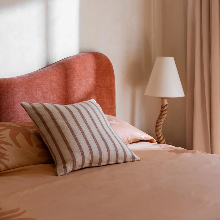Bonnie & Neil Linear Tan Cushion 50cm