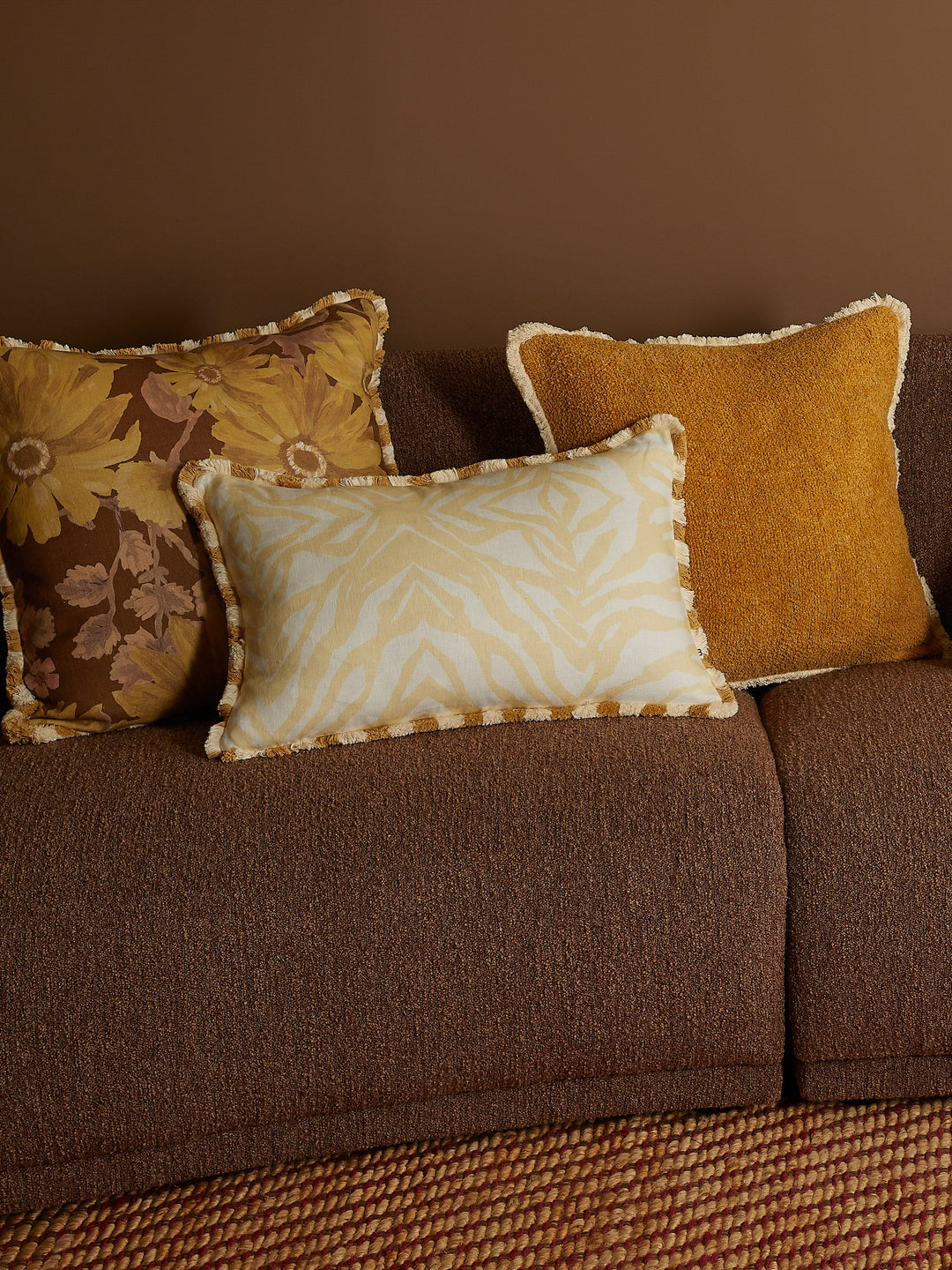 Bonnie & Neil Grain Tan Cushion 50cm