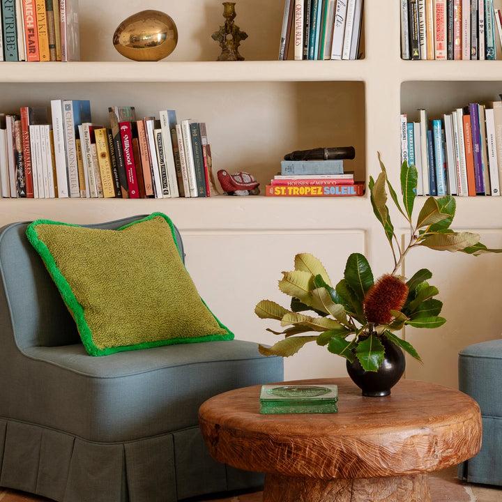 Bonnie & Neil Grain Green Cushion 50cm