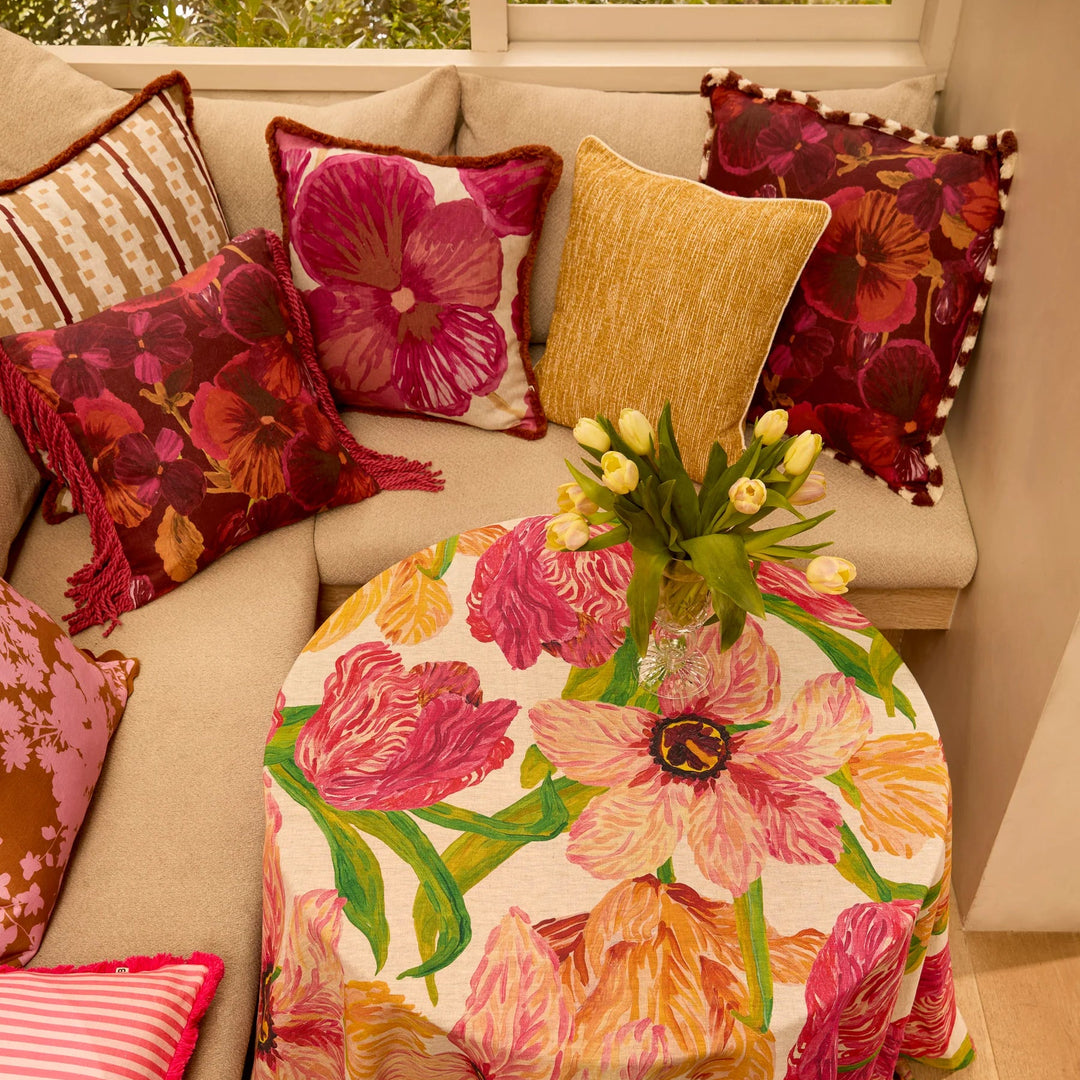Bonnie & Neil Gem Mustard Cushion 50cm