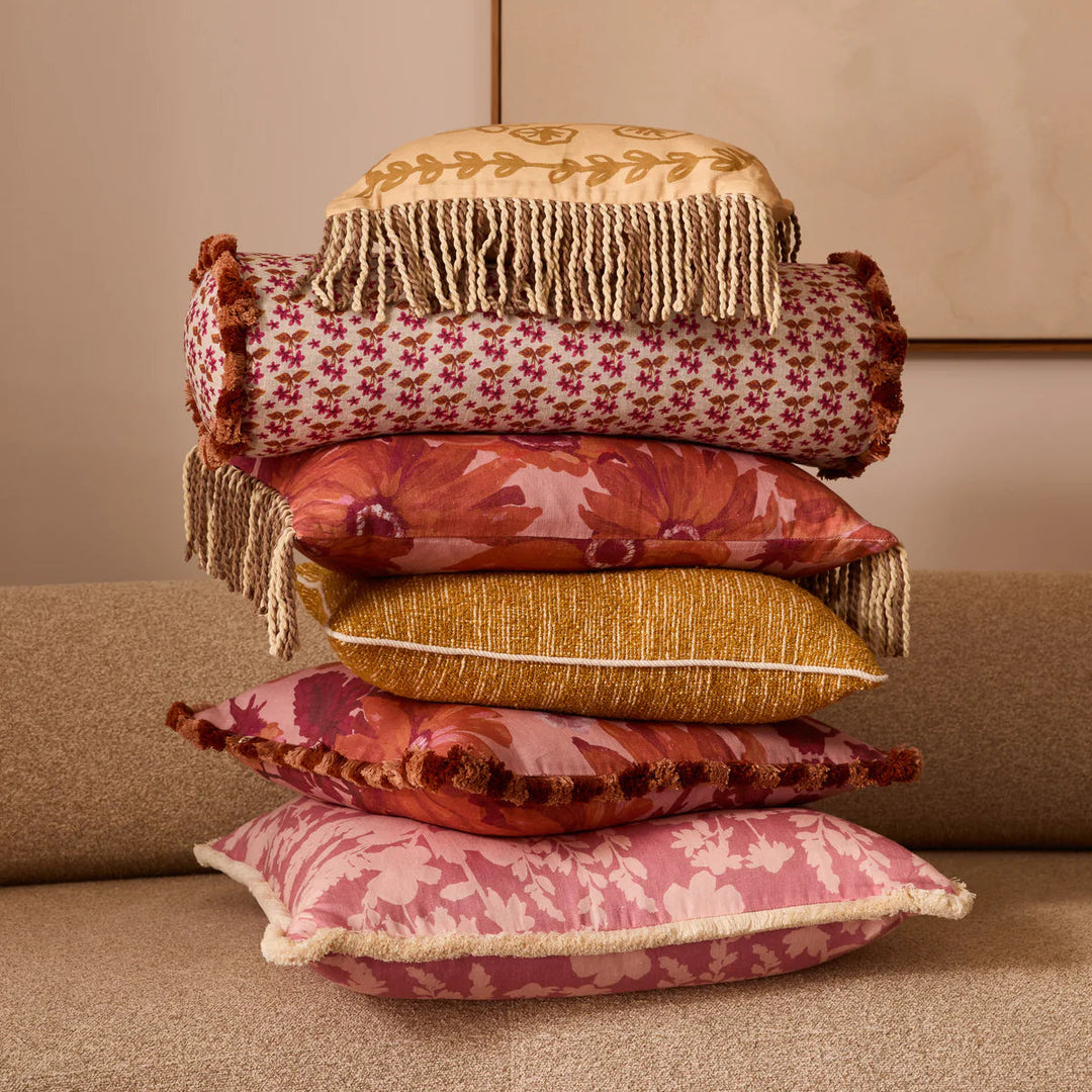 Bonnie & Neil Gem Mustard Cushion 50cm
