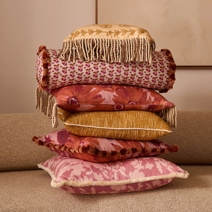 Bonnie & Neil Gem Mustard Cushion 50cm