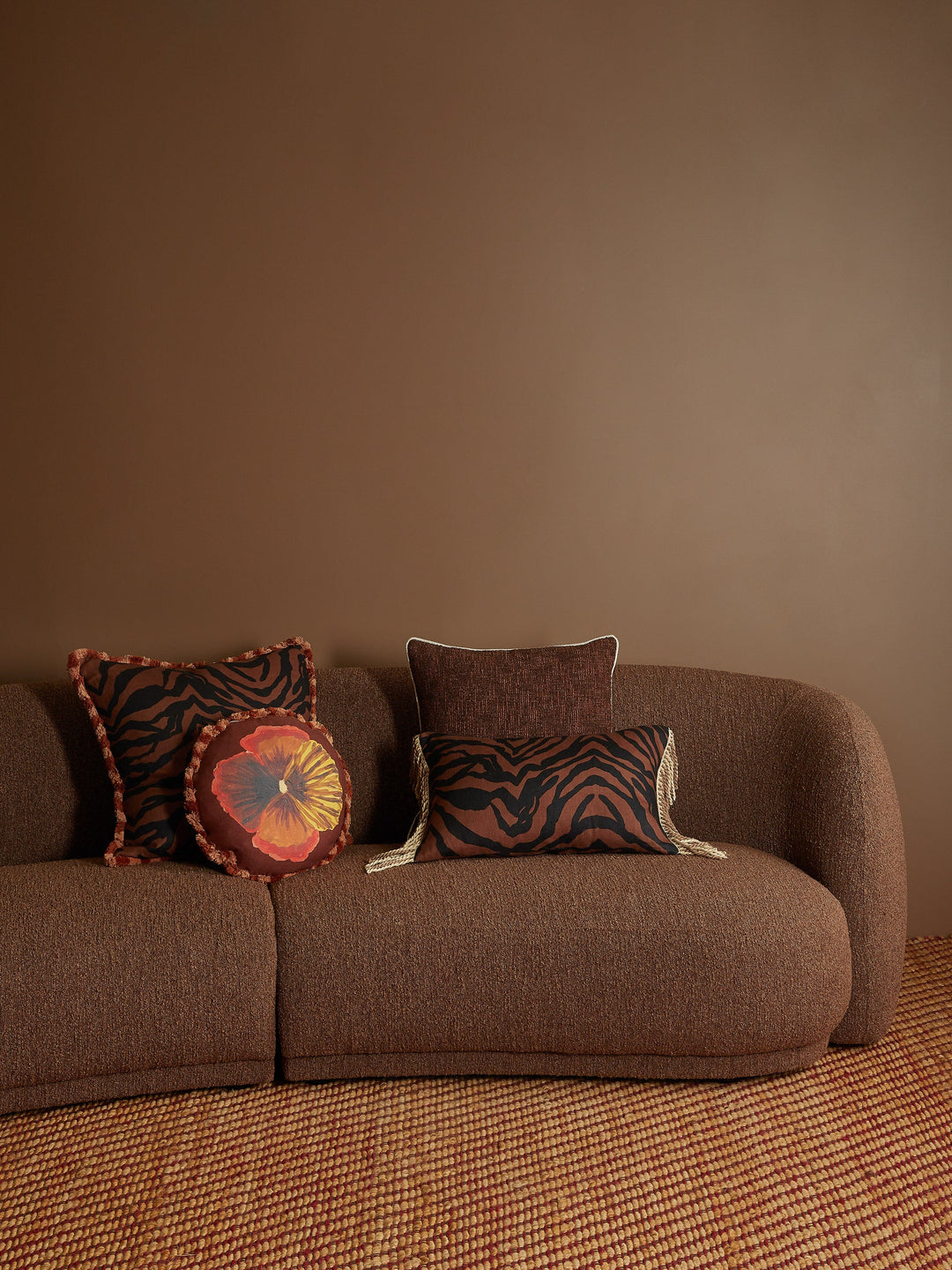 Bonnie & Neil Gem Chocolate Cushion 50cm