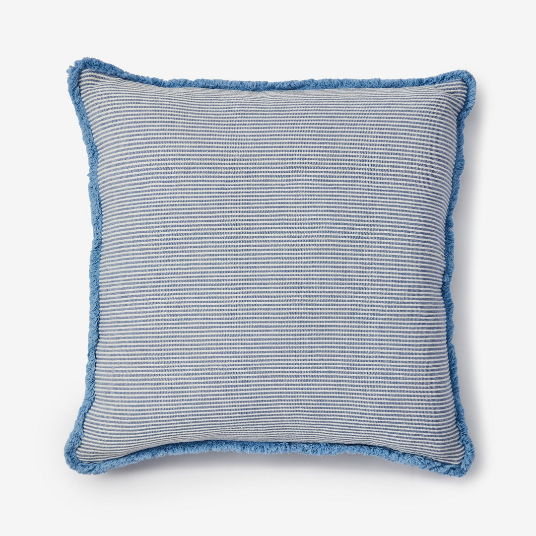 Bonnie & Neil Nile Blue Cotton Cushion 60cm
