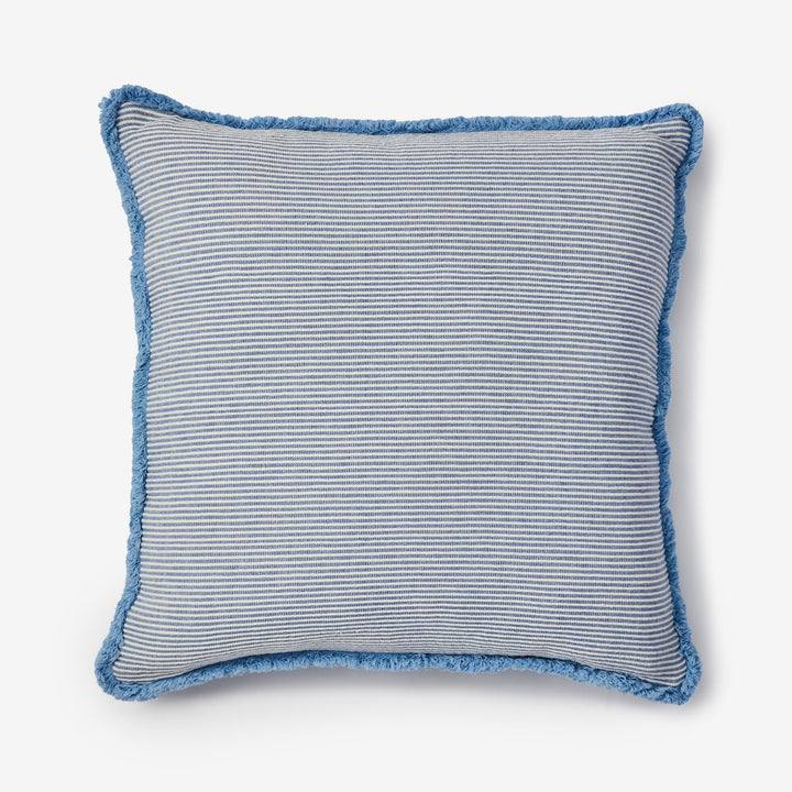 Bonnie & Neil Nile Blue Cotton Cushion 60cm