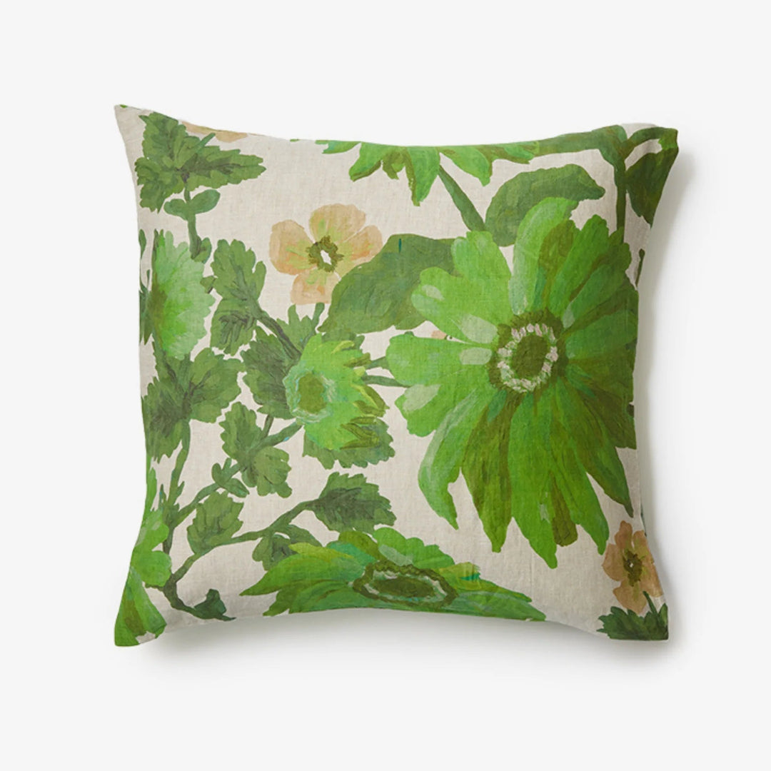 Bonnie & Neil Marigold Leaf Linen European Pillowcases