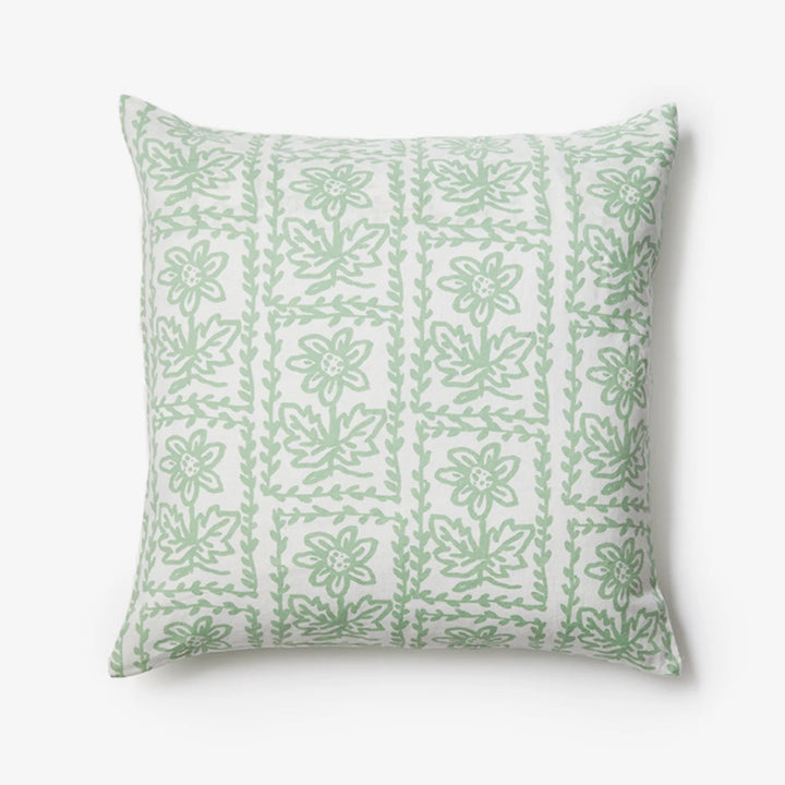 Bonnie & Neil Daisy Sage Linen European Pillowcases