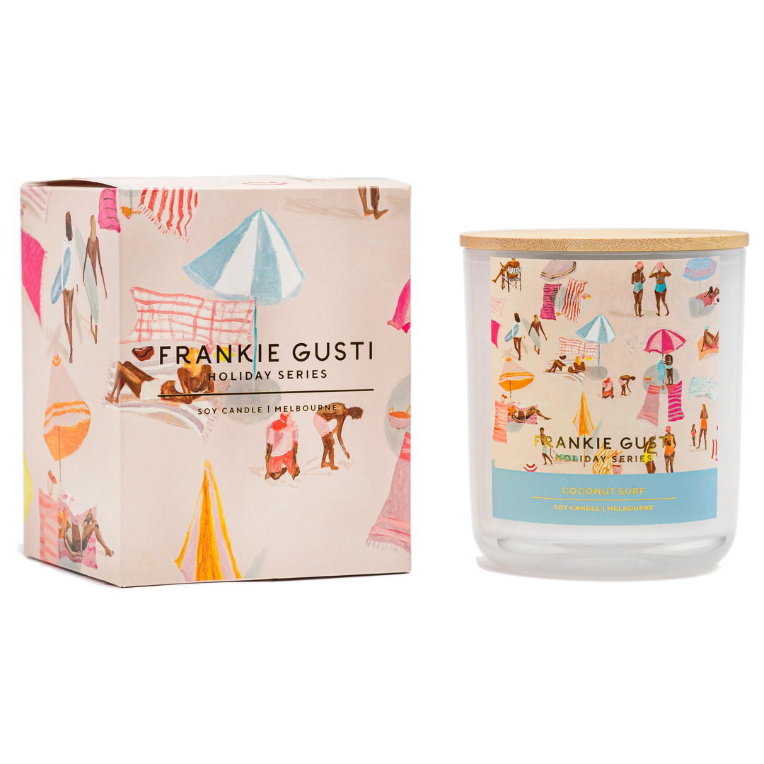 Frankie Gusti Holiday Series Candle - Coconut Surf