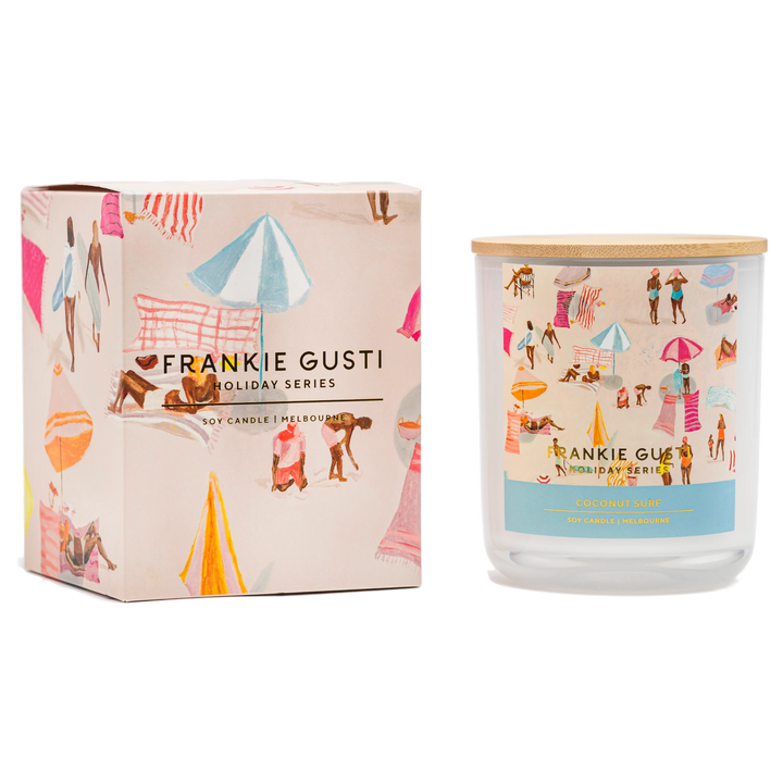 Frankie Gusti Holiday Series Candle - Coconut Surf