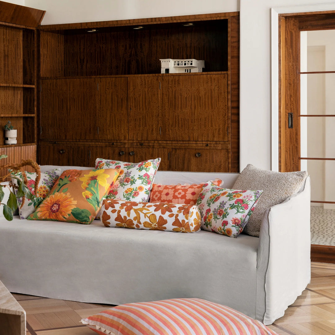 Bonnie & Neil Boucle Tan Cushion 60cm