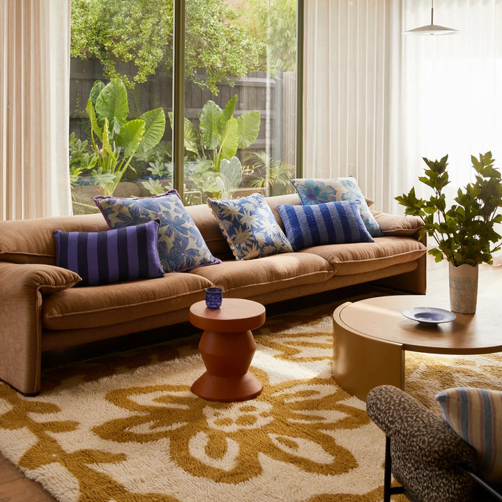 Bonnie & Neil Mave Blue Cushion 60cm