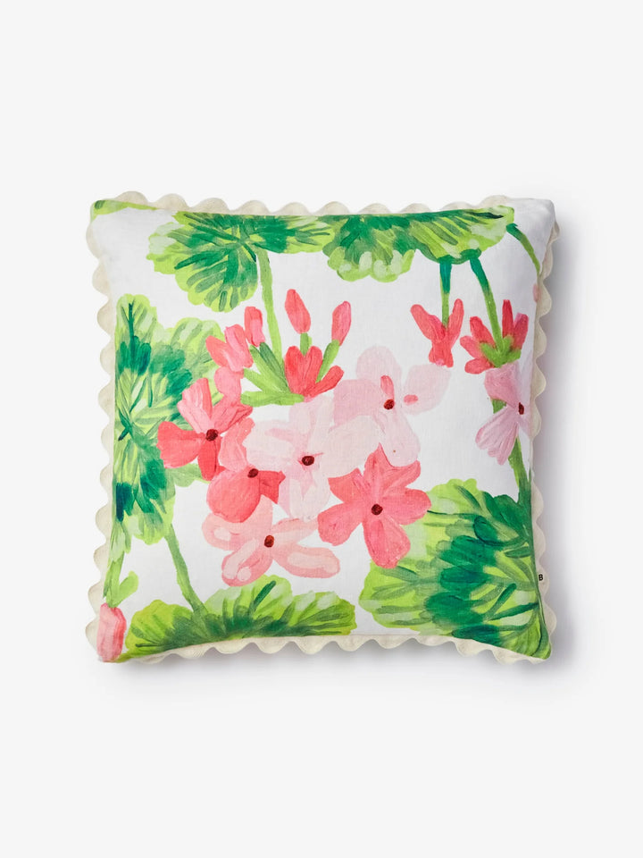 Bonnie & Neil Geranium Multi Linen Cushion 60cm