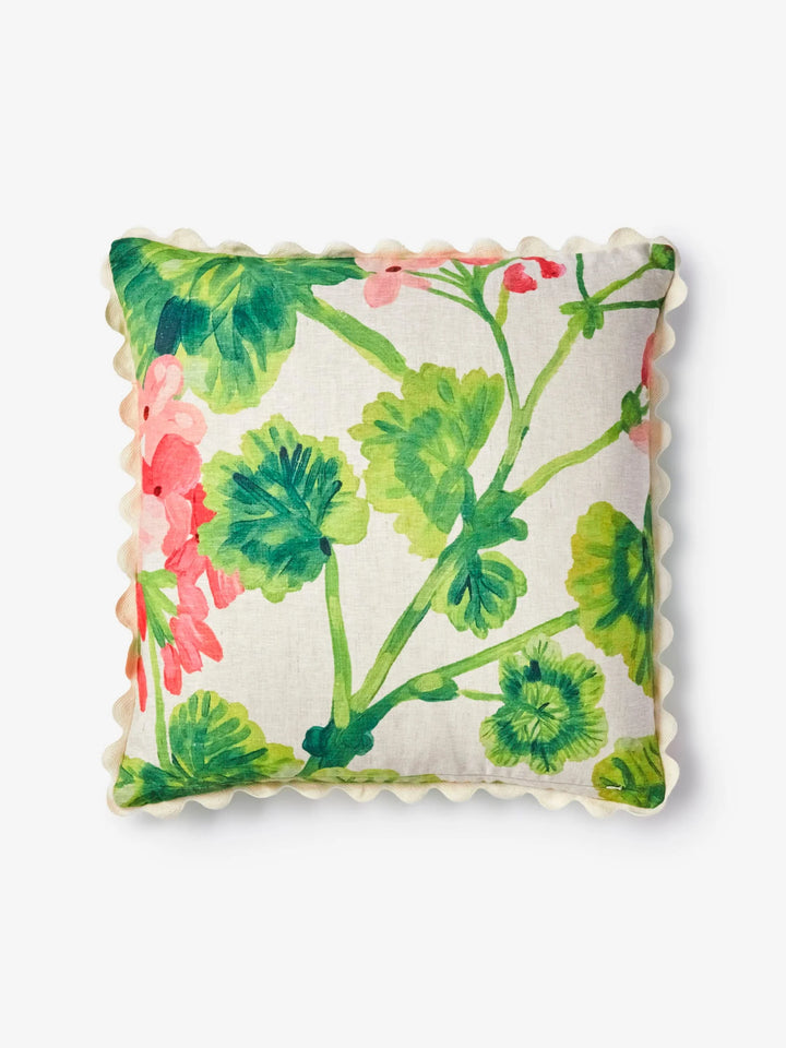 Bonnie & Neil Geranium Multi Linen Cushion 60cm
