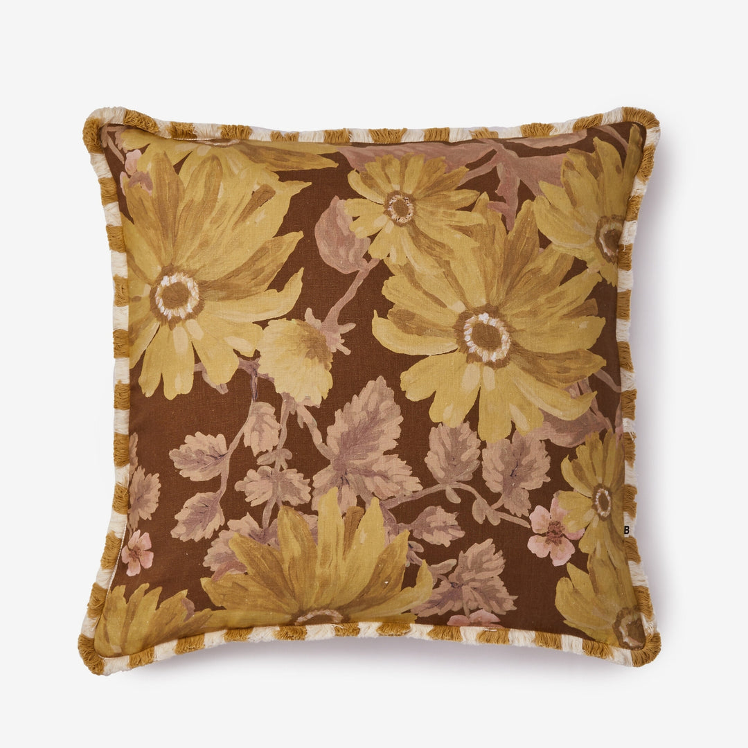 Bonnie & Neil Marigold Mustard Cushion 60cm