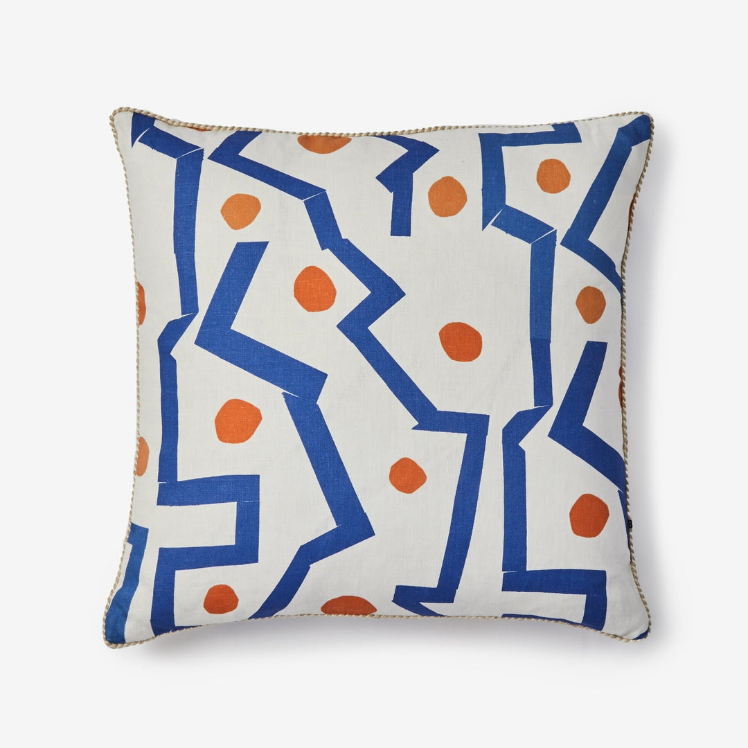 Bonnie & Neil Memphis Blue Cushion 60cm