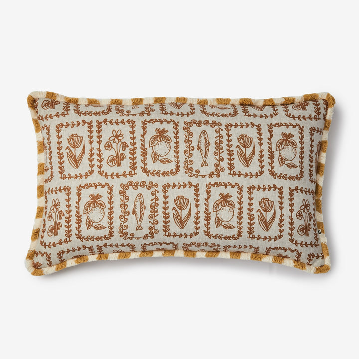 Bonnie & Neil Petra Hazelnut Cushion 75x45cm