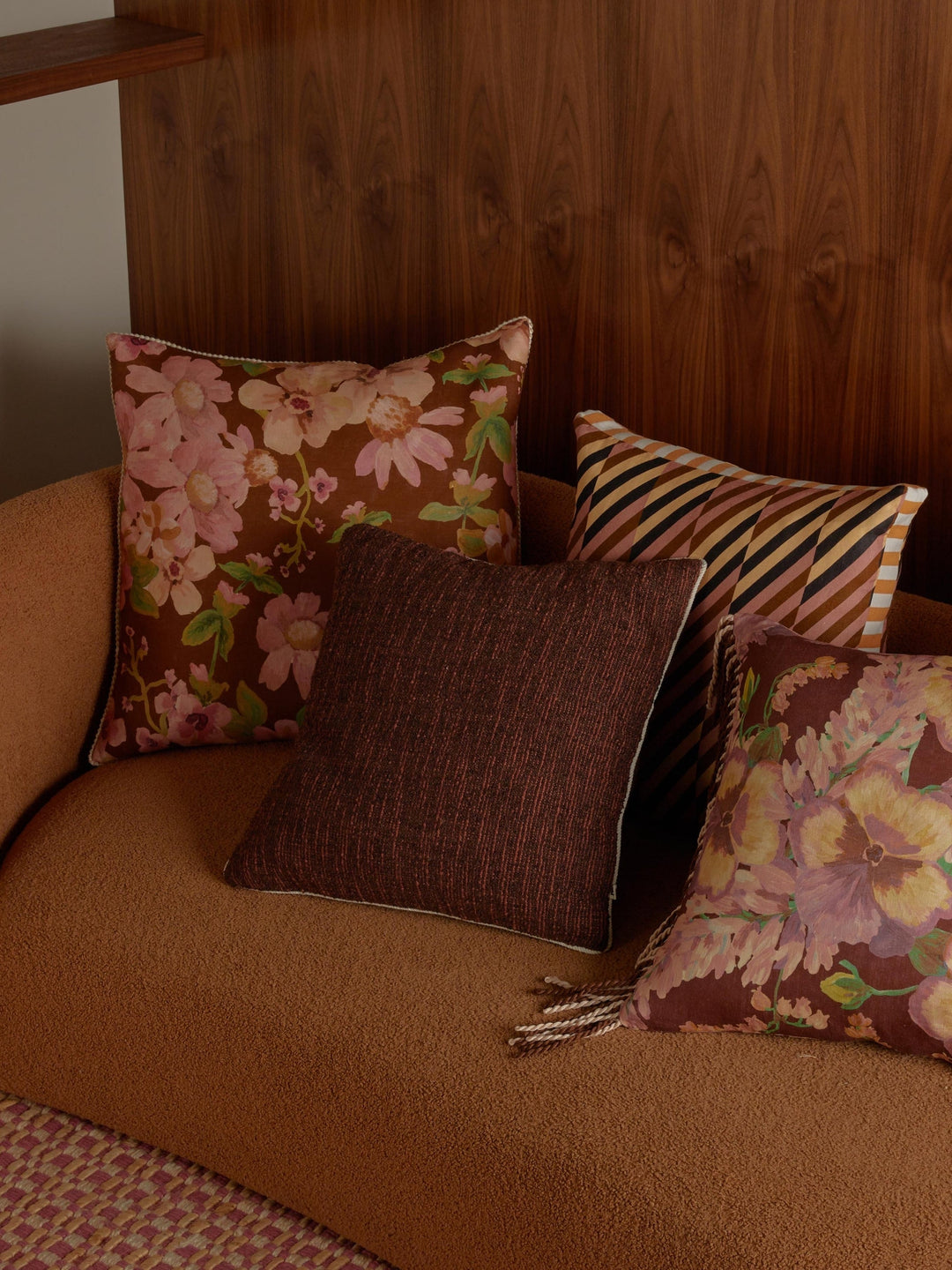 Bonnie & Neil Prairie Cocoa Cushion 60cm
