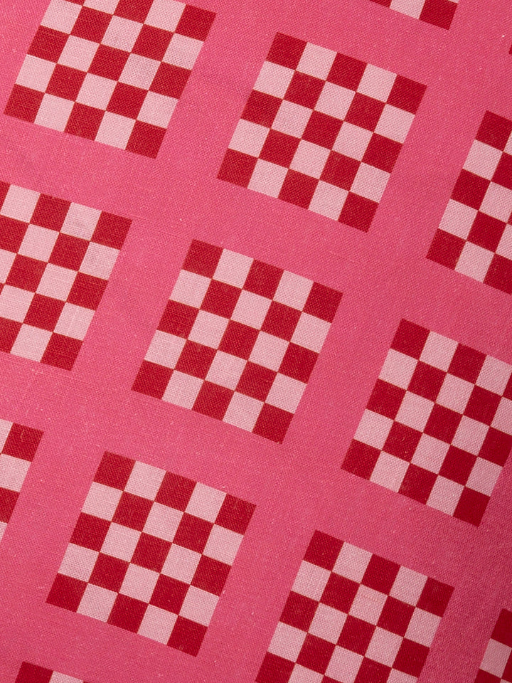 Bonnie & Neil Lattice Pink Cushion 60cm