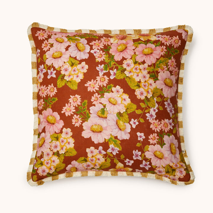 Bonnie & Neil Buttercup Rust Cushion 60cm