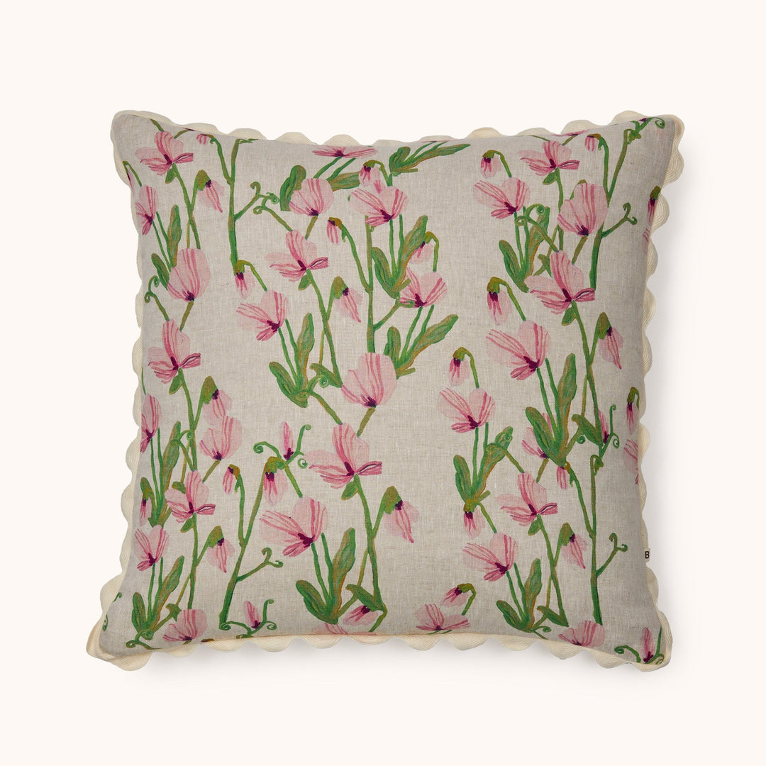 Bonnie & Neil Sweet Pea Pink Cushion 60cm
