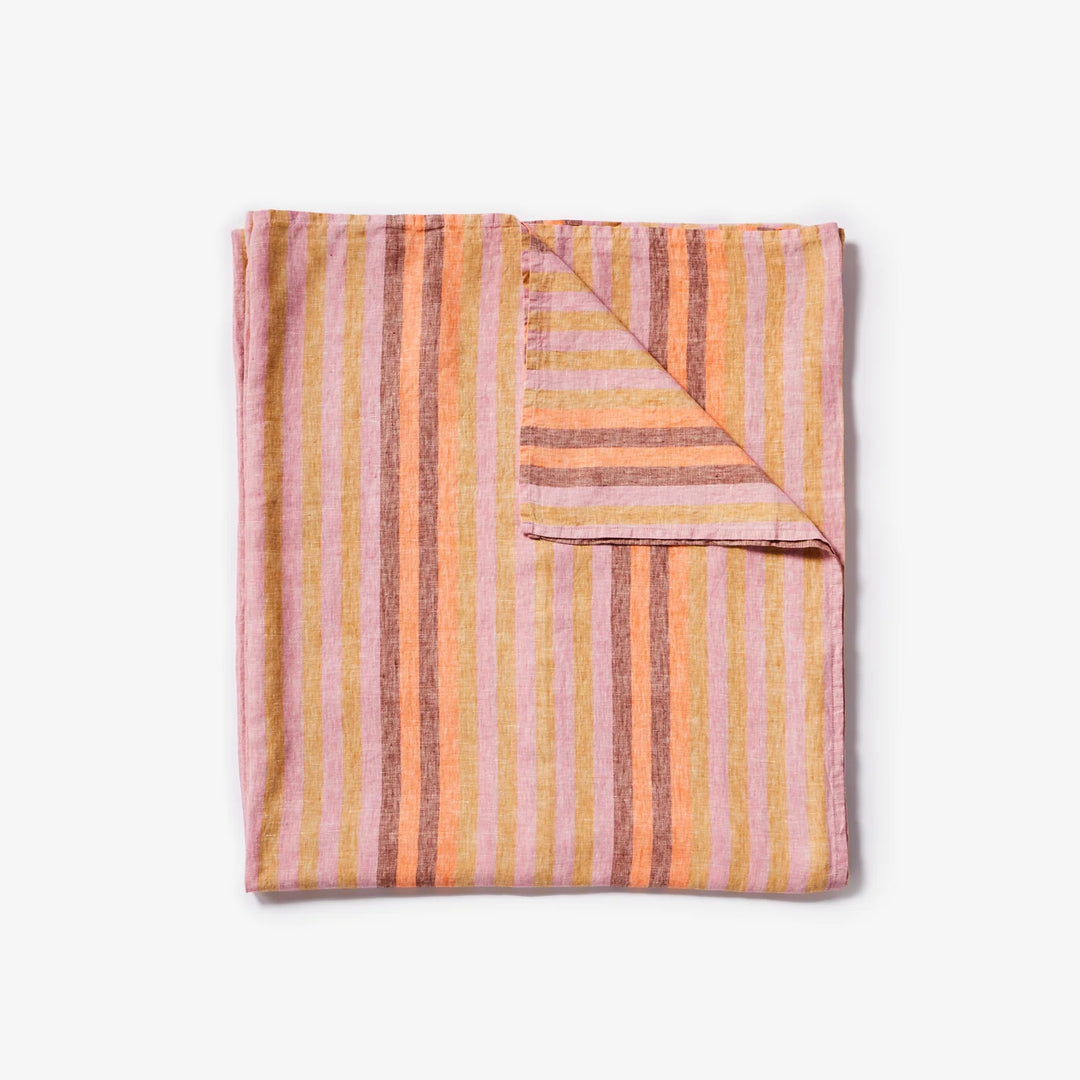 Bonnie & Neil Stripe Orange Fitted Sheet
