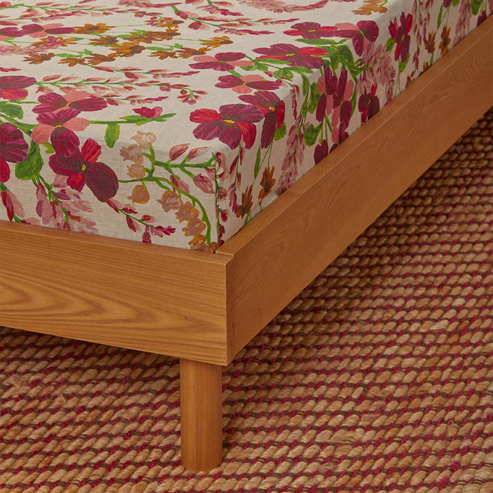 Bonnie & Neil Lupin Multi Linen Fitted Sheet