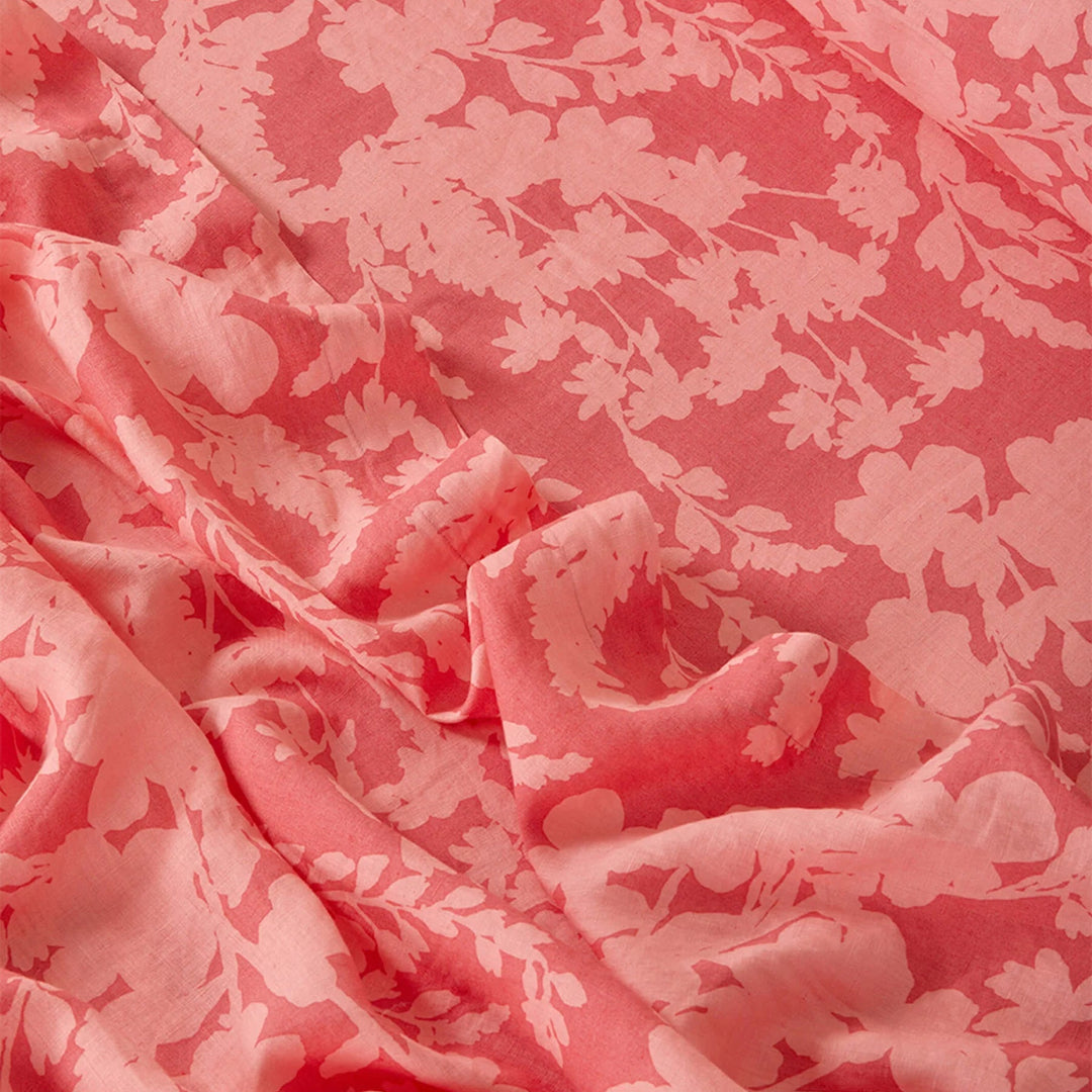Bonnie & Neil Petal Pink Linen Fitted Sheet