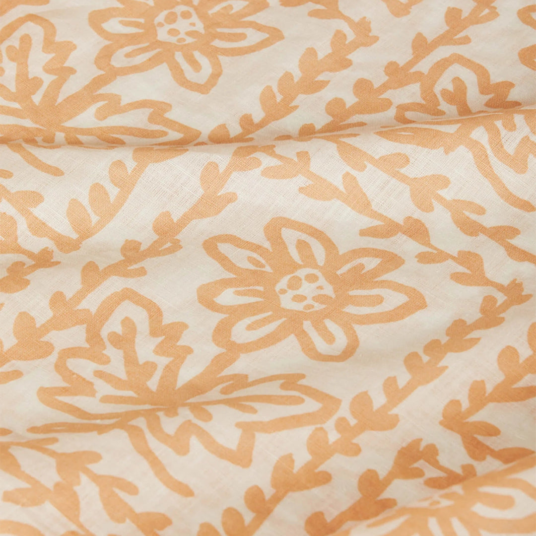 Bonnie & Neil Daisy Buff Linen Fitted Sheet