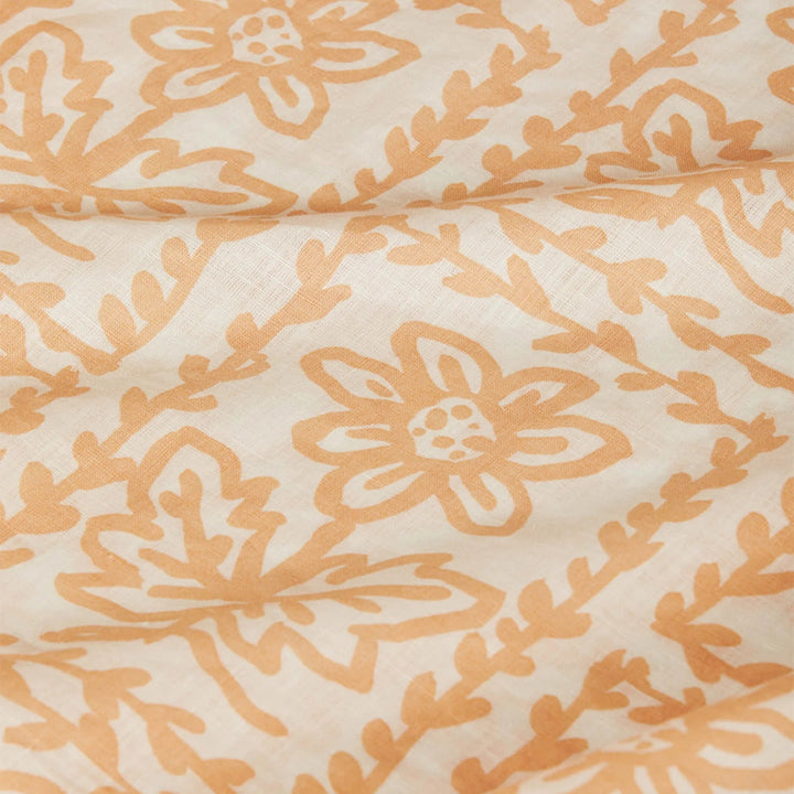Bonnie & Neil Daisy Buff Linen Fitted Sheet